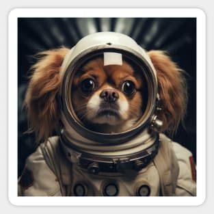 Astro Dog - Tibetan Spaniel Sticker